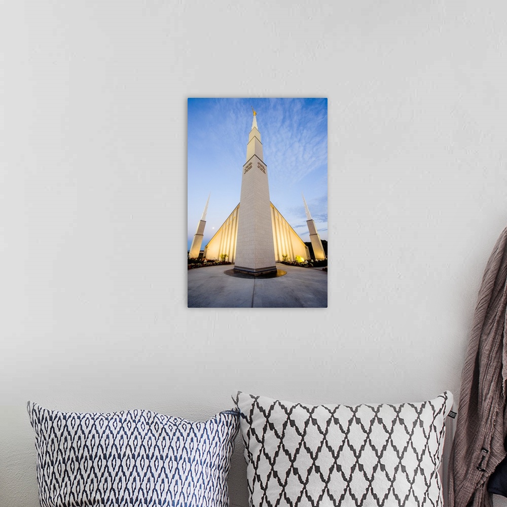 A bohemian room featuring The Boise Idaho Temple was dedicated in 1982 and again in 1984. It was the 27th temple to be buil...