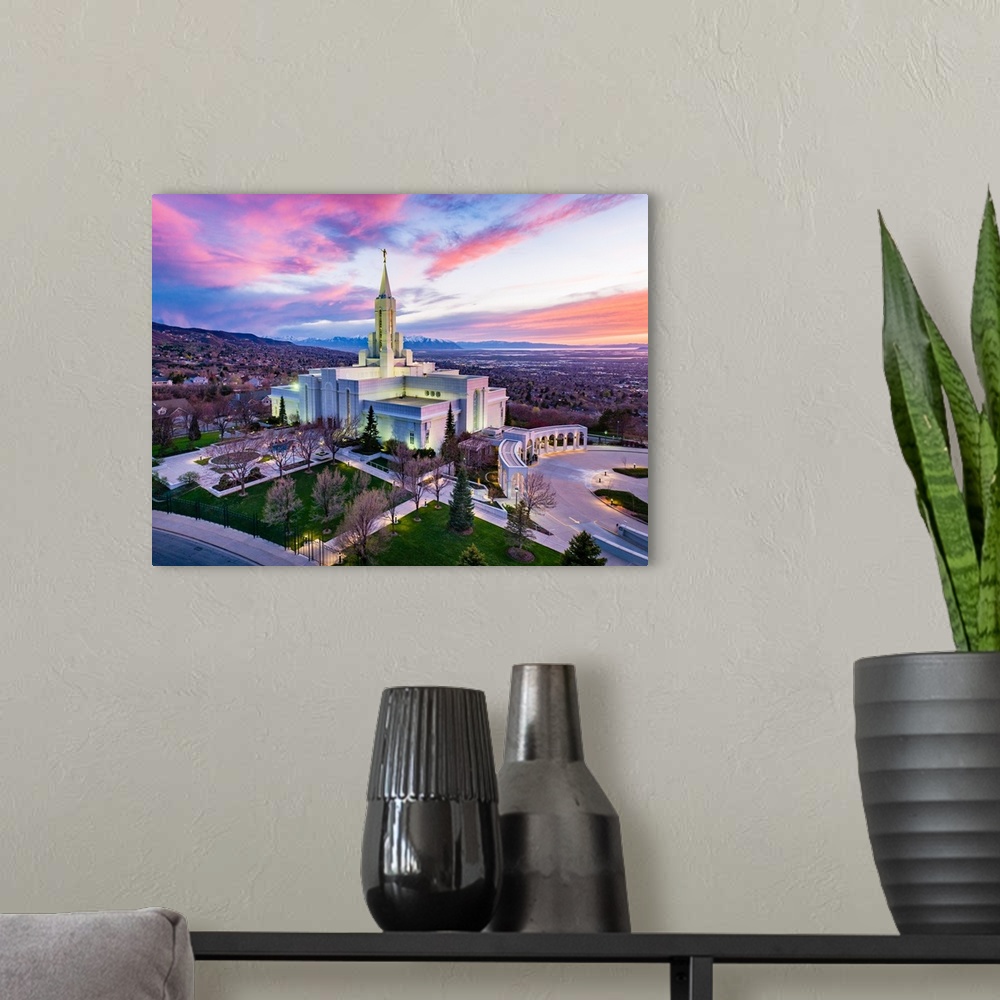 A modern room featuring The Bountiful Utah Temple is one of the most astonishing temples in the United States. It's consi...