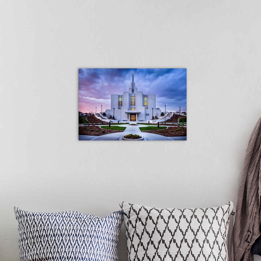 A bohemian room featuring The Calgary Alberta Temple was dedicated in 2012, nearly 90 years after the first Canadian temple...