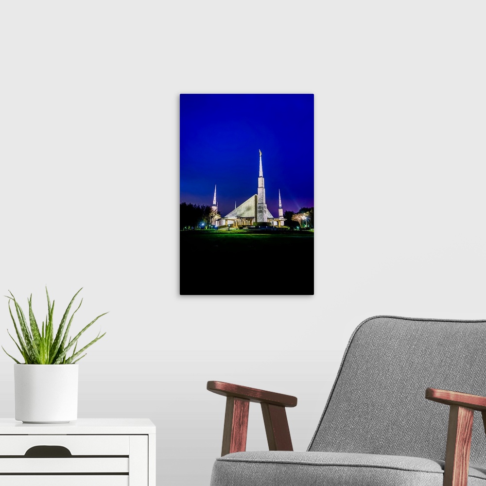 A modern room featuring The Dallas Texas Temple is the 30th operating temple and was dedicated by Gordon Hinckley in 1983...