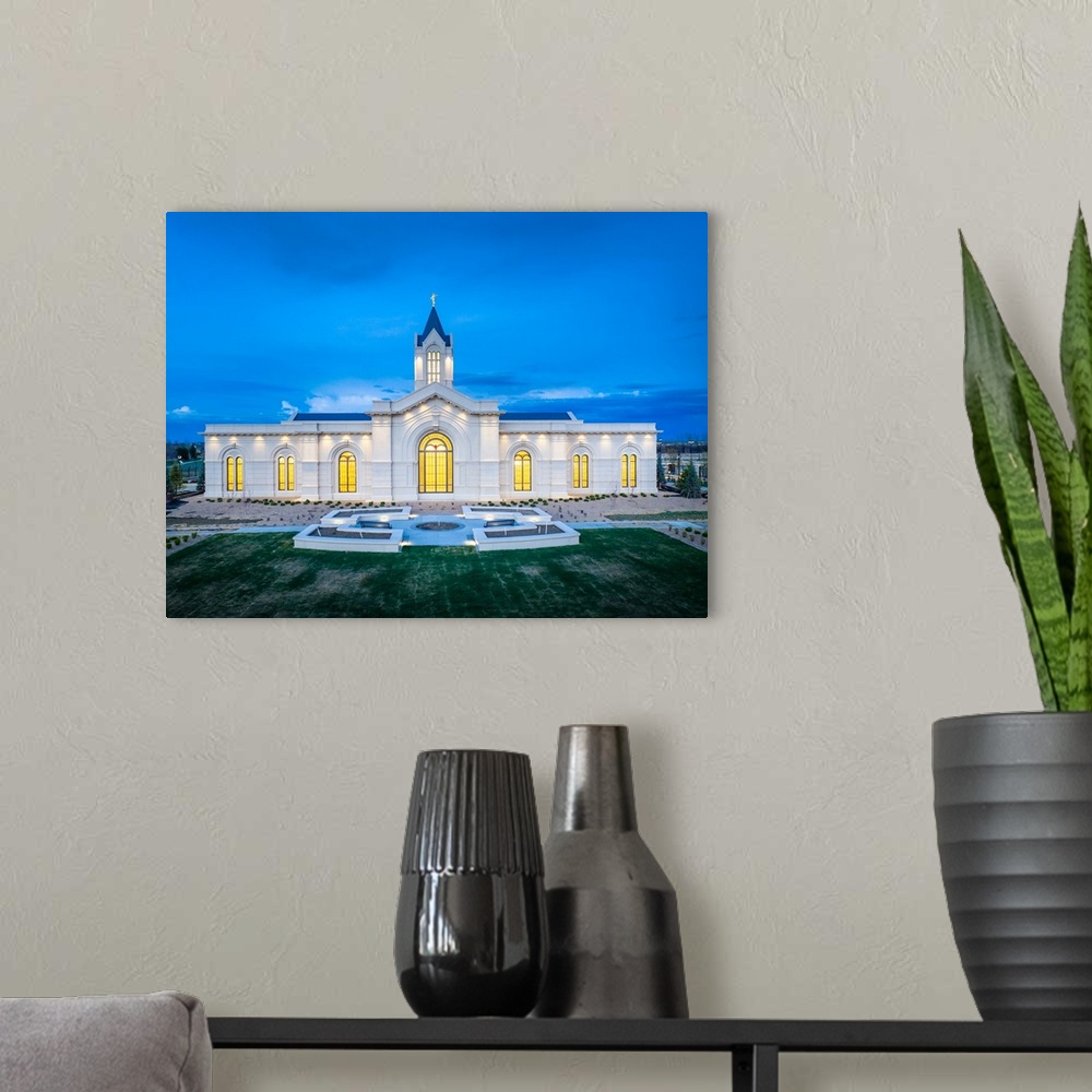 A modern room featuring The Fort Collins Colorado Temple sits on nearly 16 acres of land and encompasses 42,000 square fe...