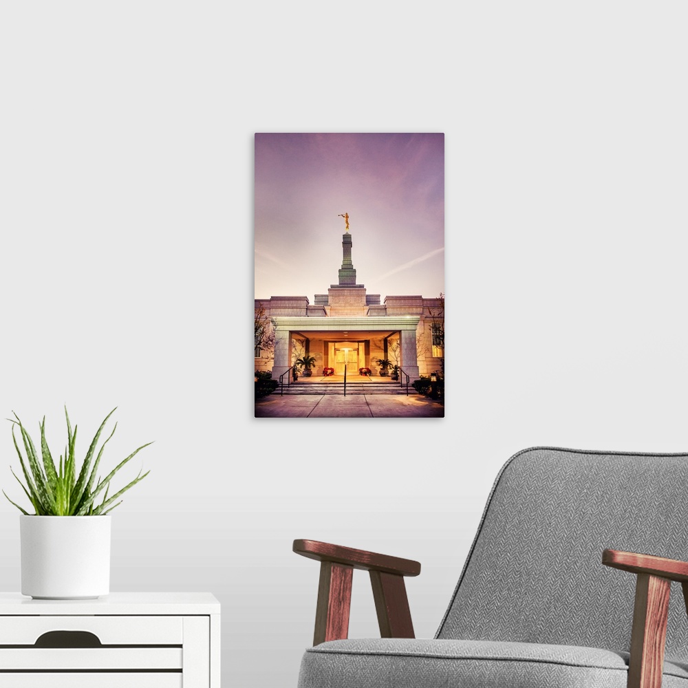 A modern room featuring The Fresno Temple was dedicated in March 1999 by John B. Dickson and again in 2000 by Gordon B. H...