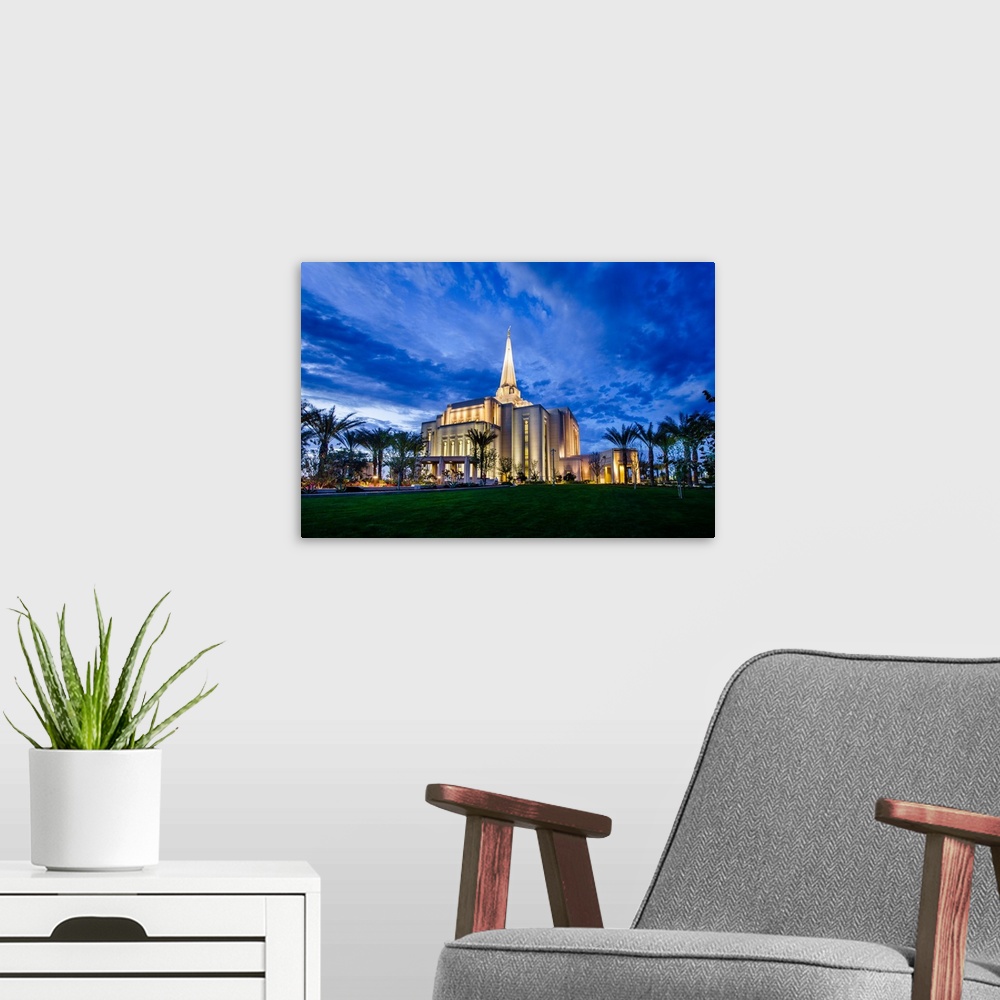 A modern room featuring The Gilbert Arizona Temple is located in Gilbert, Arizona and was originally dedicated in Novembe...