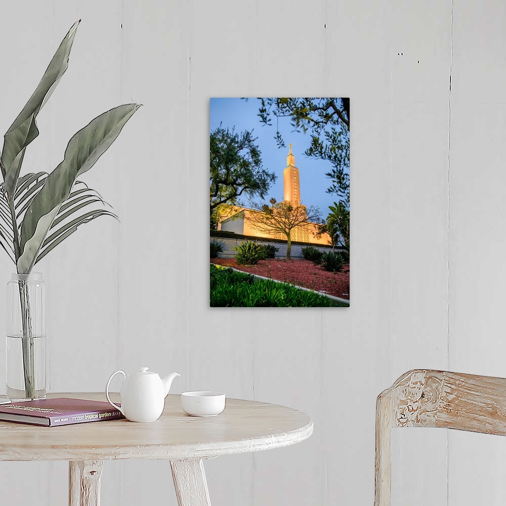 A farmhouse room featuring The Los Angeles California Temple was dedicated in September 1951 and March 1956 by David O. McKa...