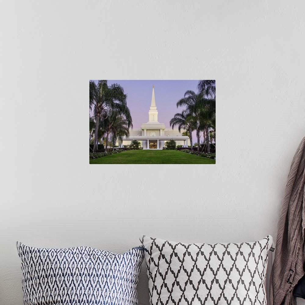 A bohemian room featuring The Orlando Florida Temple was dedicated in 1992 by James E. Faust and again in 1994 by Howard Hu...