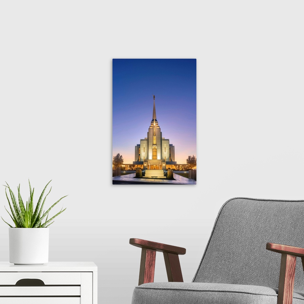 A modern room featuring The Rexburg Idaho Temple is the 125th operating temple and is located near the Brigham Young Univ...