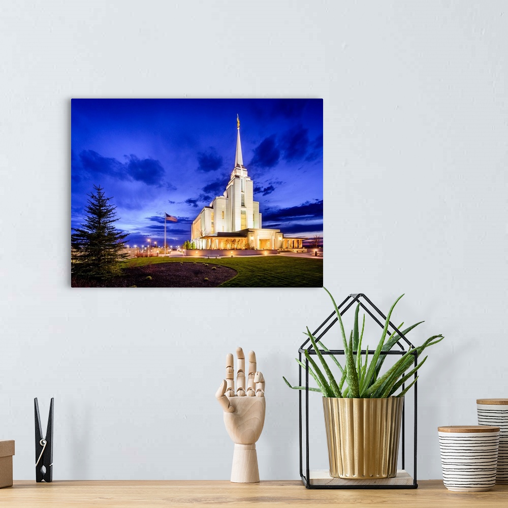 A bohemian room featuring The Rexburg Idaho Temple is the 125th operating temple and is located near the Brigham Young Univ...