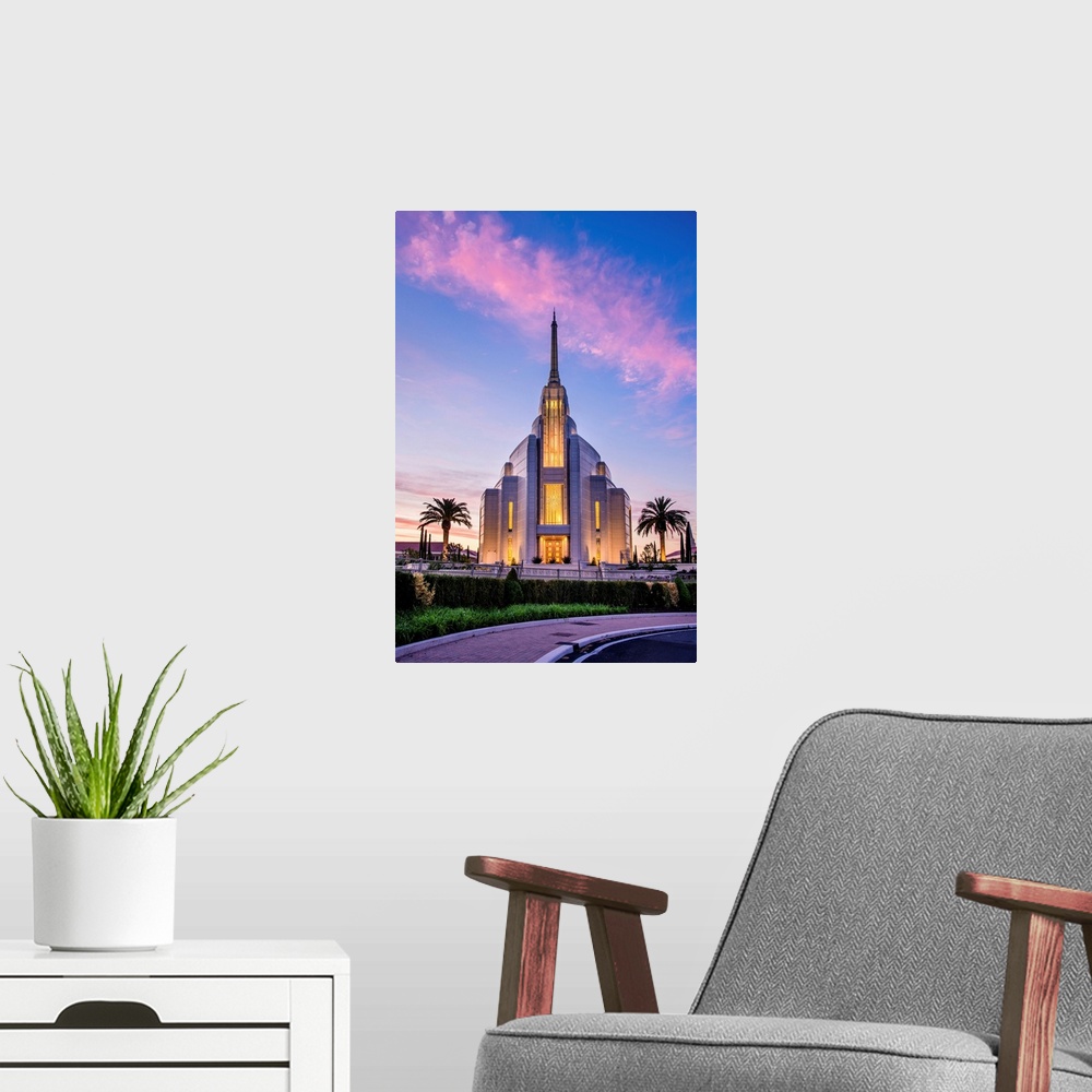 A modern room featuring Rome Italy Temple, Sunrise, Rome, Italy
