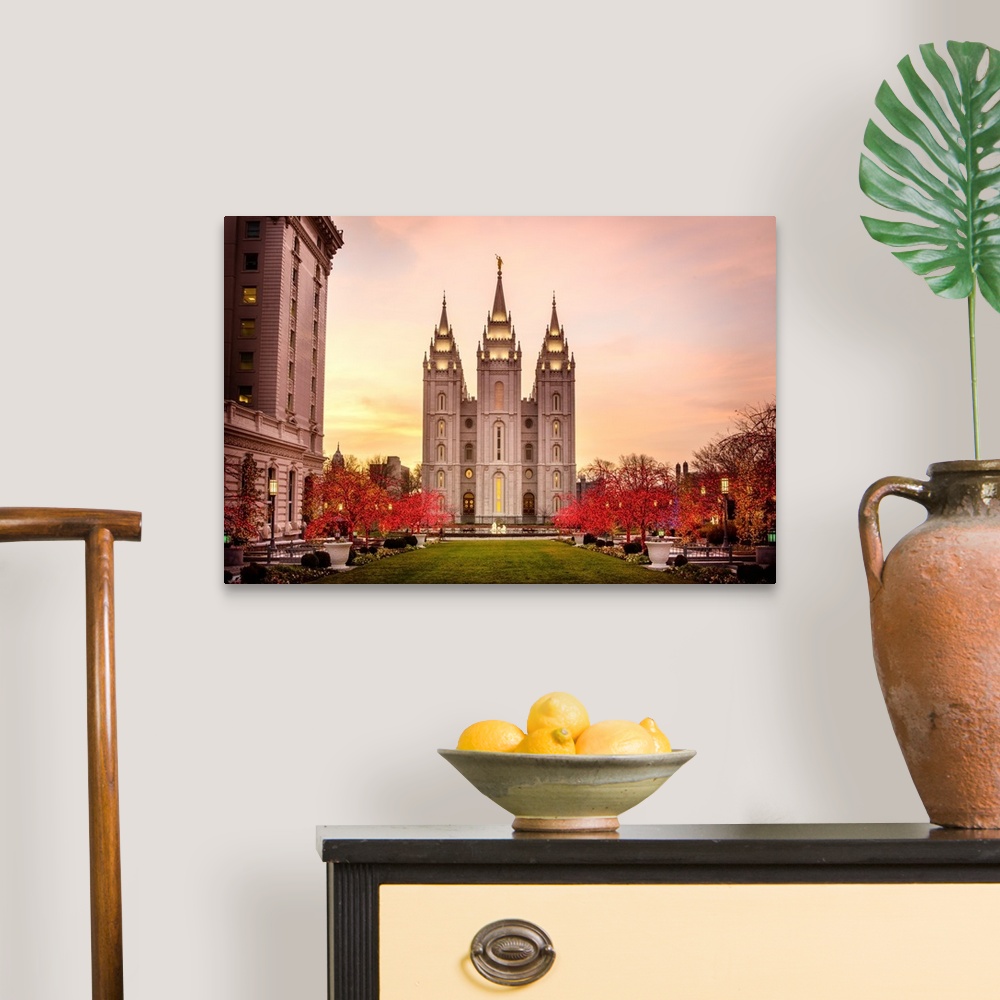 A traditional room featuring The Salt Lake City Utah Temple is one of the earliest temples to be constructed. As the fourth op...