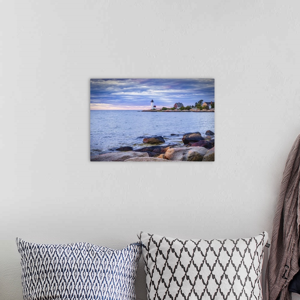 A bohemian room featuring Annisquam Harbor Lighthouse in Maine