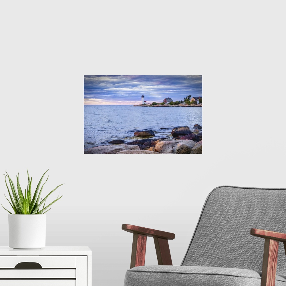 A modern room featuring Annisquam Harbor Lighthouse in Maine