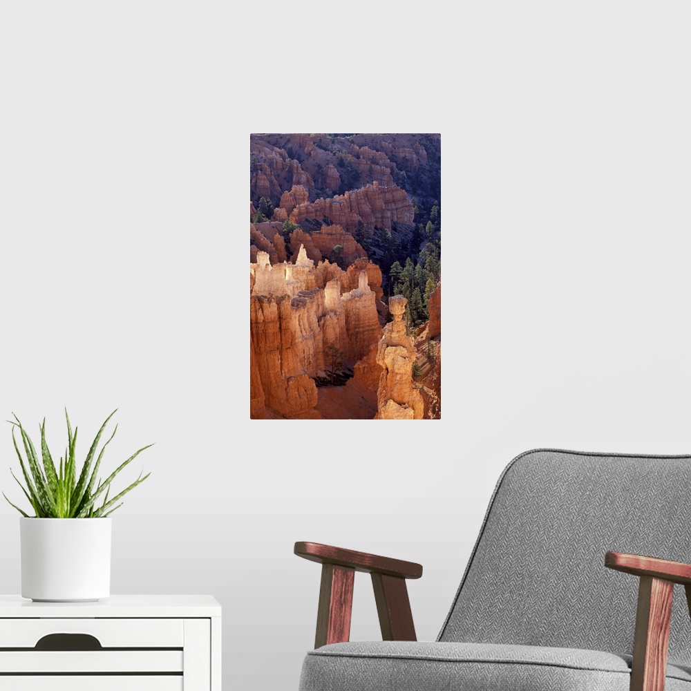A modern room featuring Bryce Canyon at Sunrise, Utah