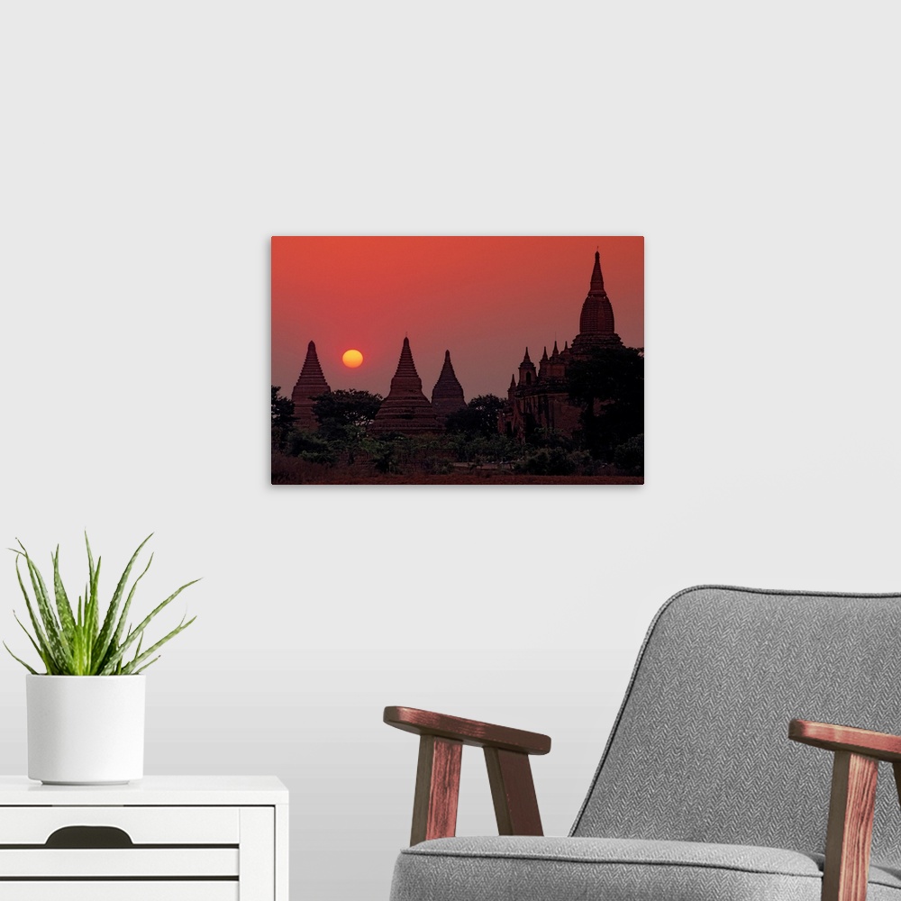 A modern room featuring Burma Sunset