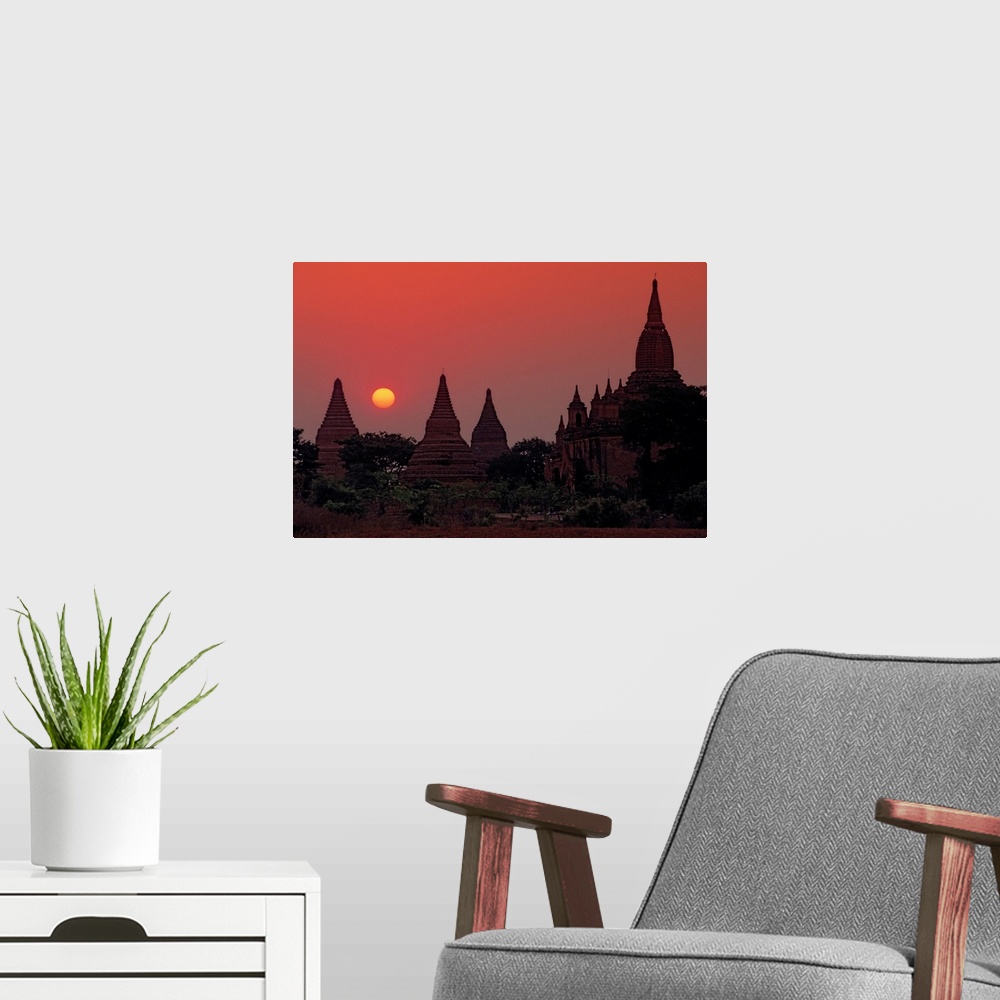 A modern room featuring Burma Sunset