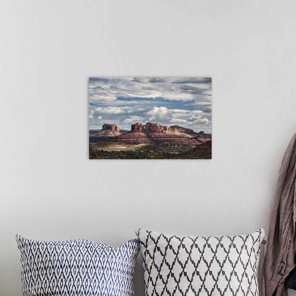 A bohemian room featuring Cathedral rocks at sunset in Sedona, Arizona