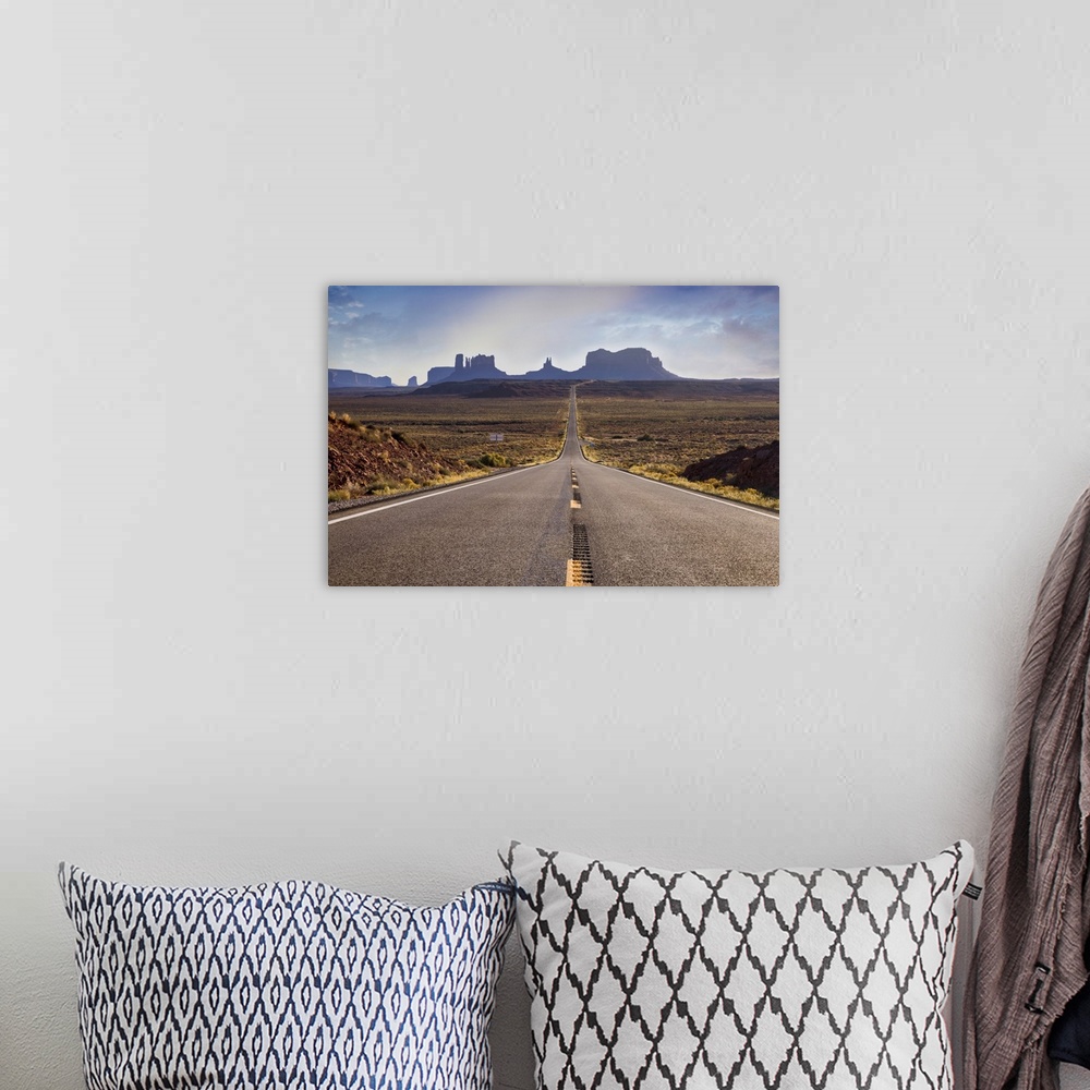 A bohemian room featuring Forrest Gump highway view by Monument Valley, Arizona