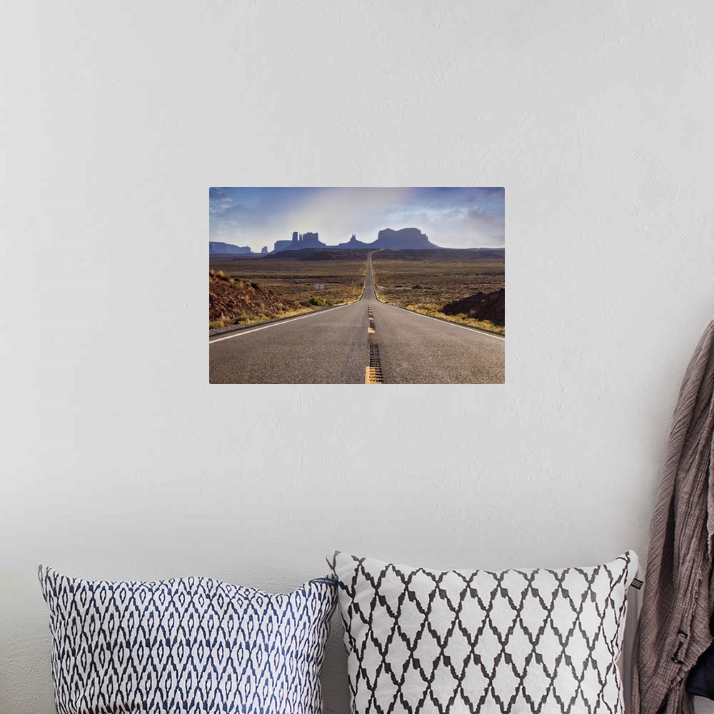 A bohemian room featuring Forrest Gump highway view by Monument Valley, Arizona