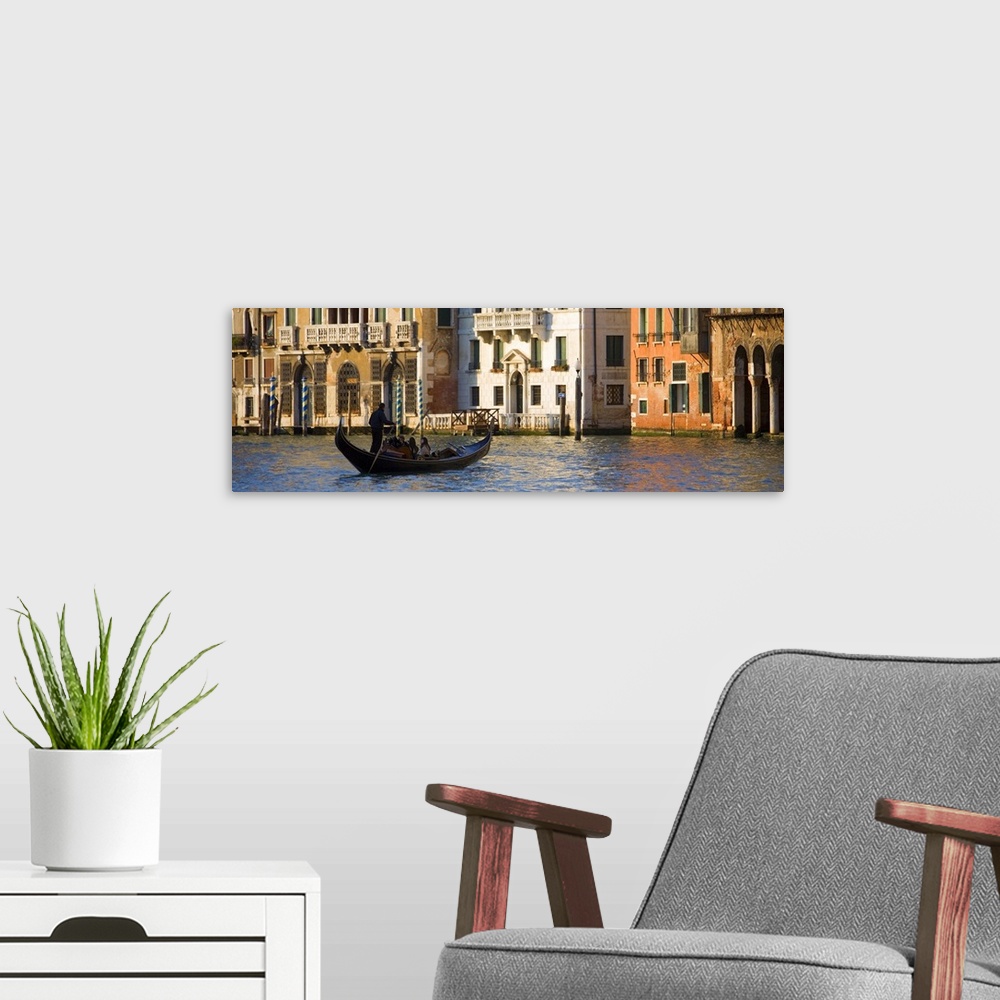 A modern room featuring Gondola in the canals of Venice, Italy