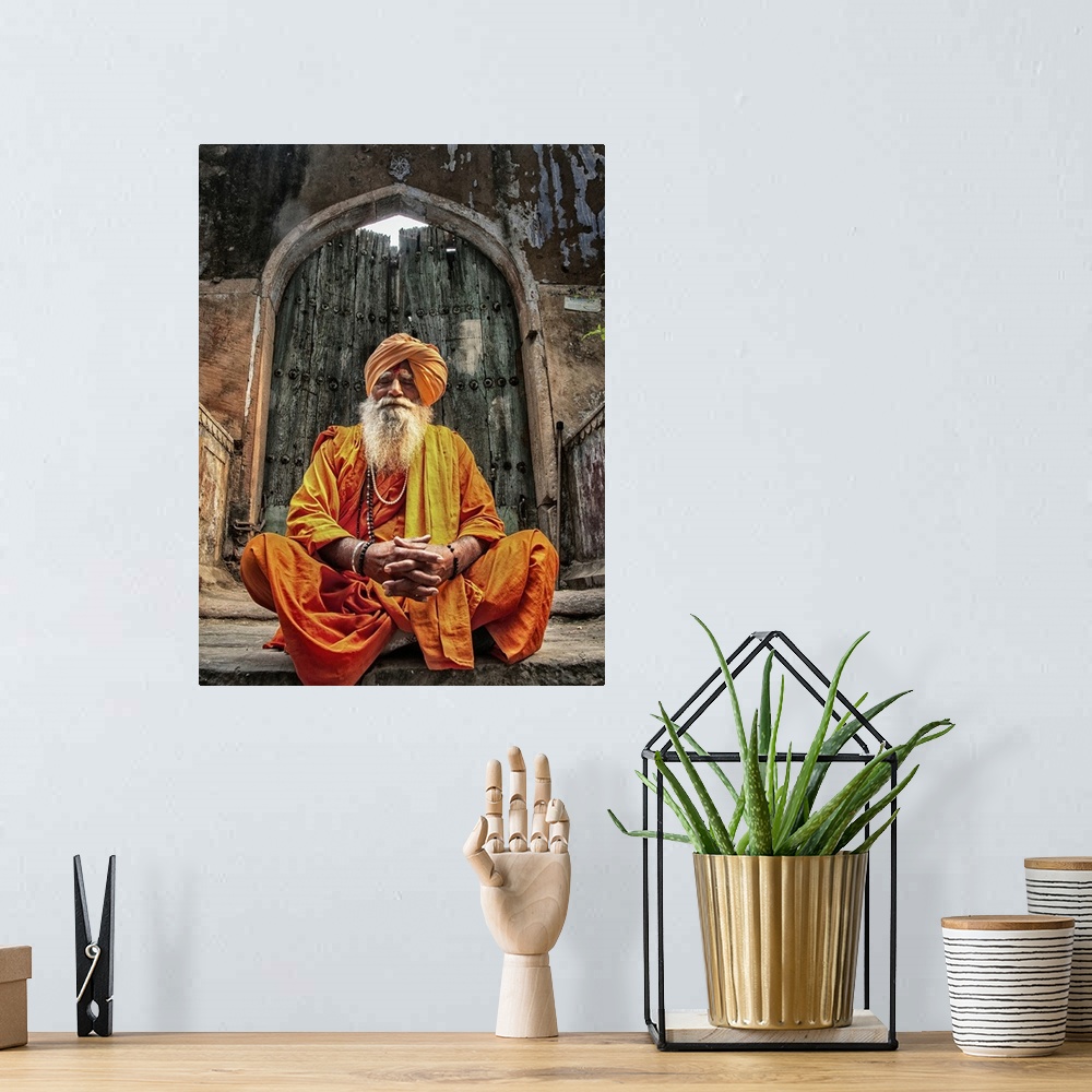 A bohemian room featuring Holy Man in Old Delhi inRaisthan, India