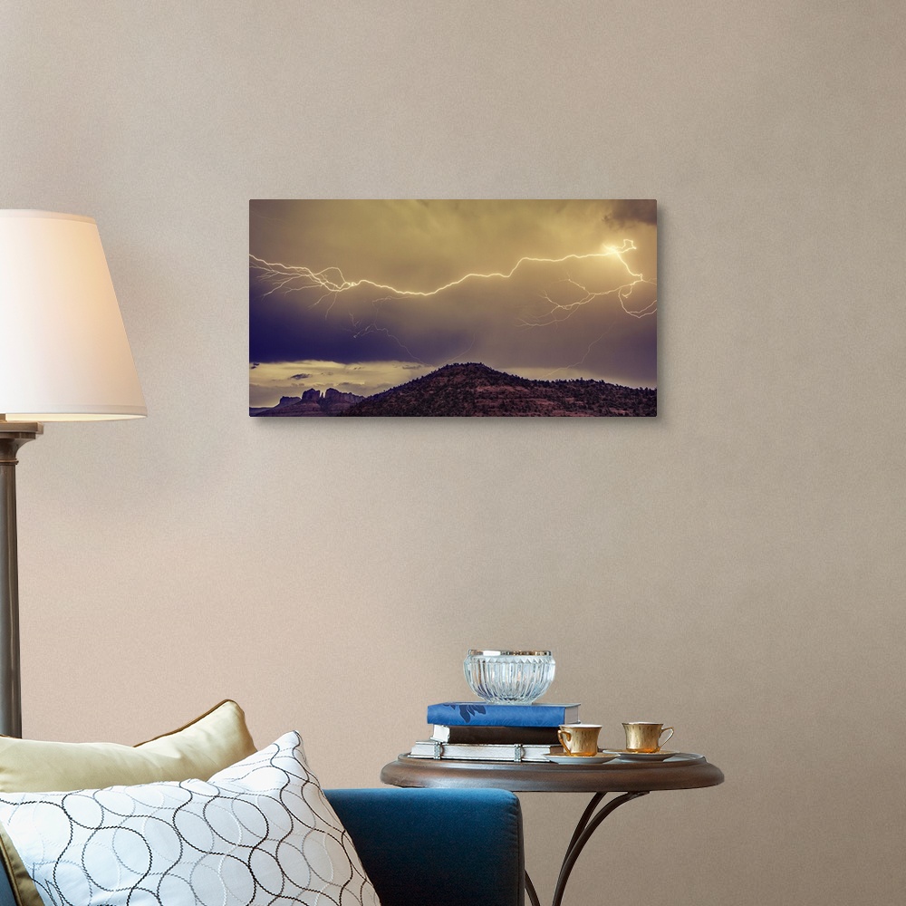 A traditional room featuring Lightning over Sedona, Arizona
