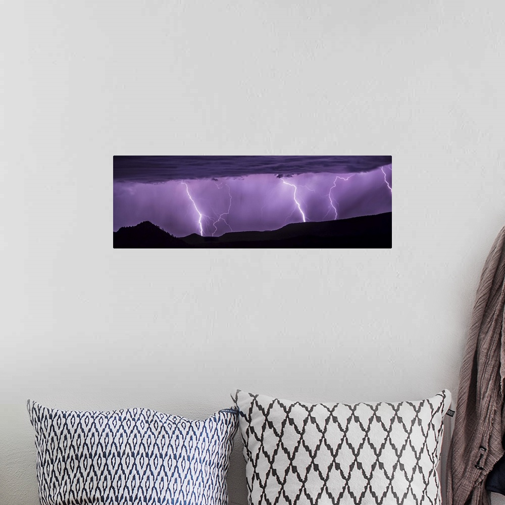 A bohemian room featuring Lightning over Sedona, Arizona