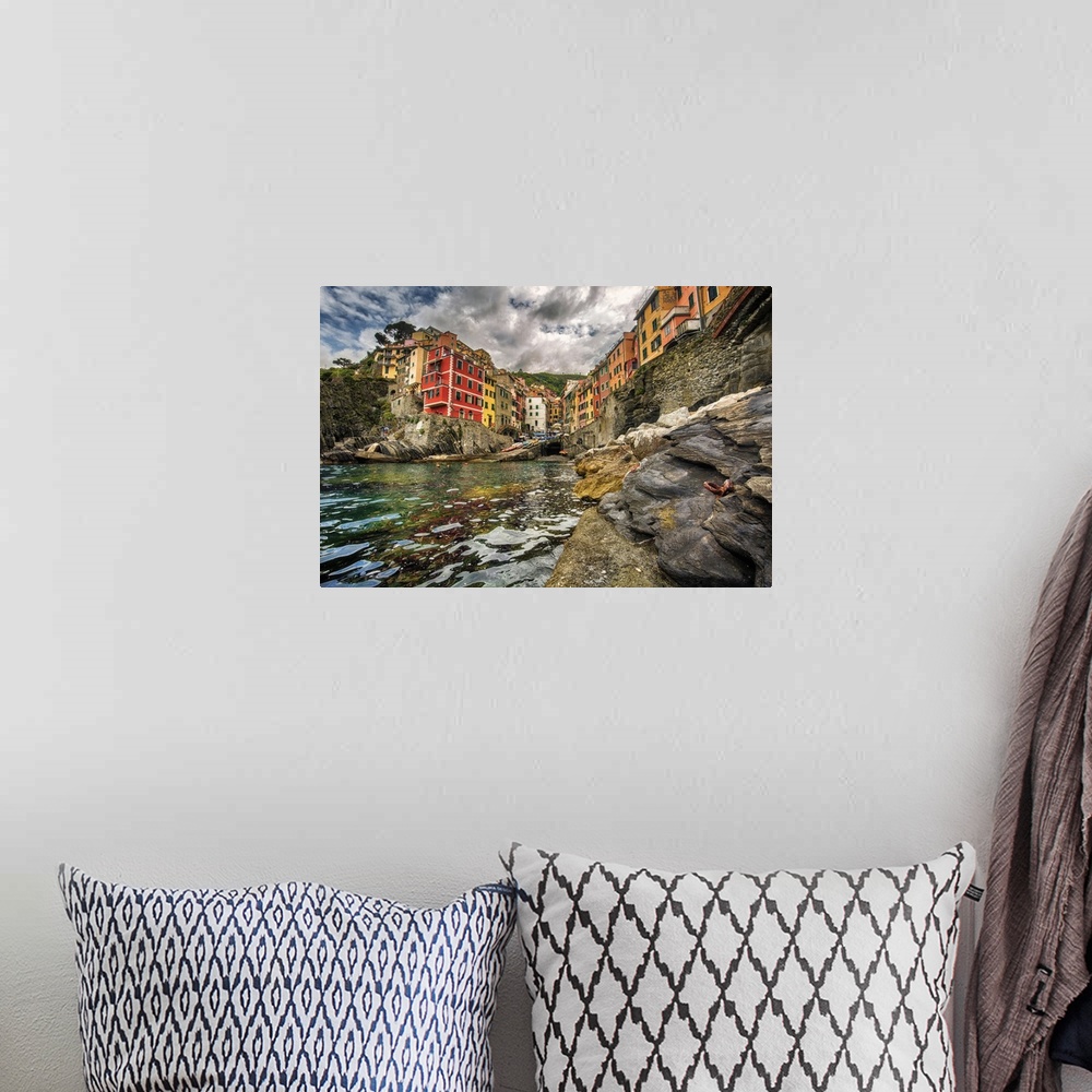 A bohemian room featuring Riomaggiore in the Cinque Terre