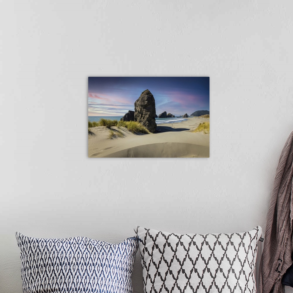 A bohemian room featuring Seastacks and sand dunes on the Oregon Coast