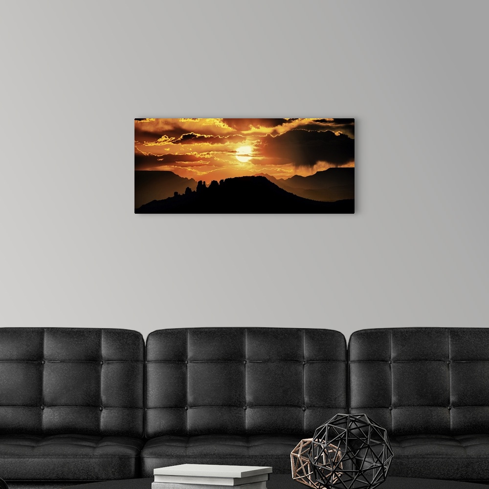 A modern room featuring Sunset over Sedona, Arizona