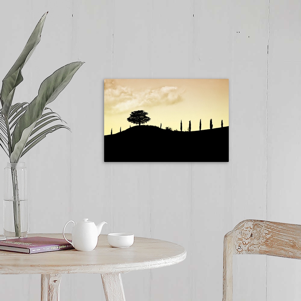 A farmhouse room featuring Tuscany silhouette
