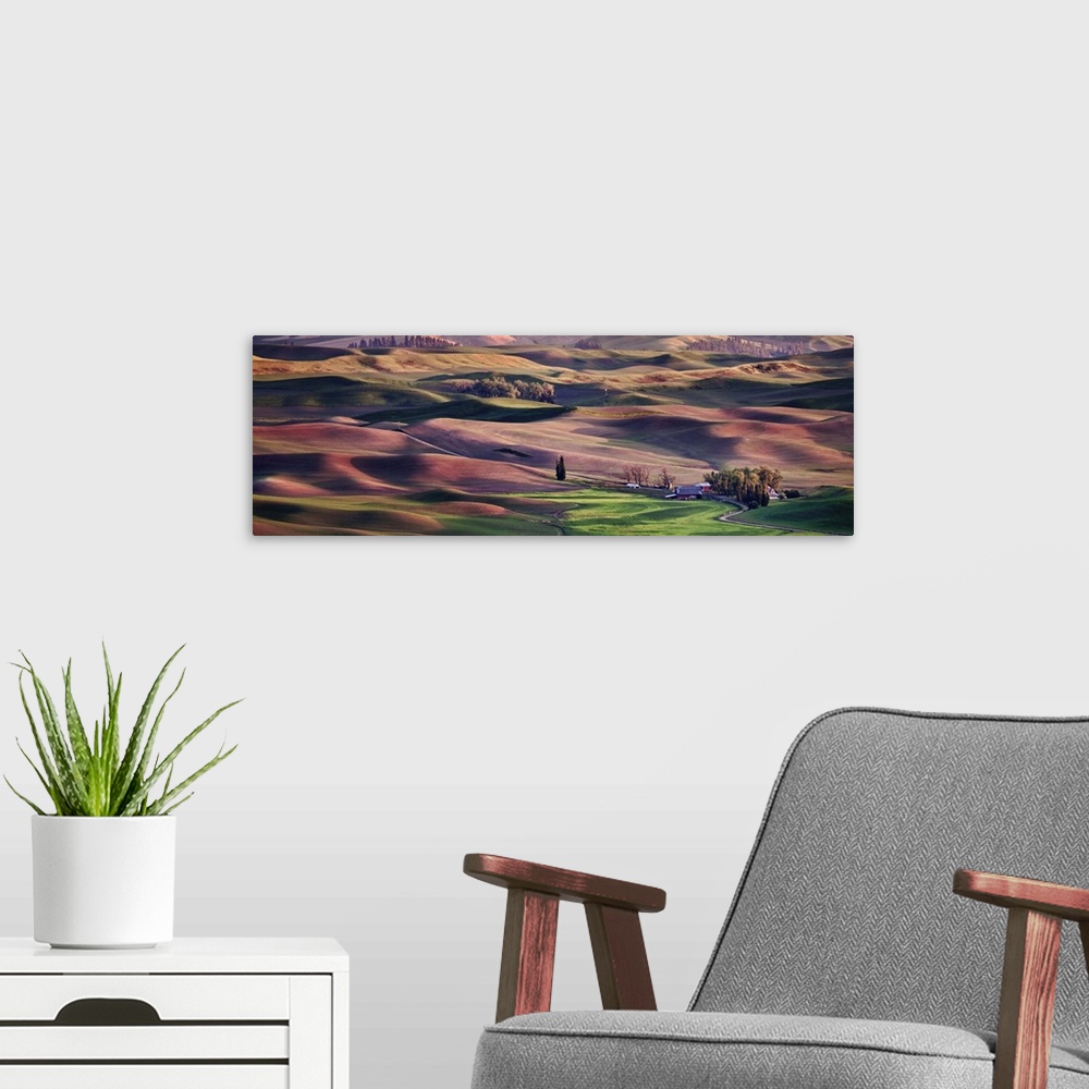 A modern room featuring View from Steptoe Butte in the Palouse, Washington