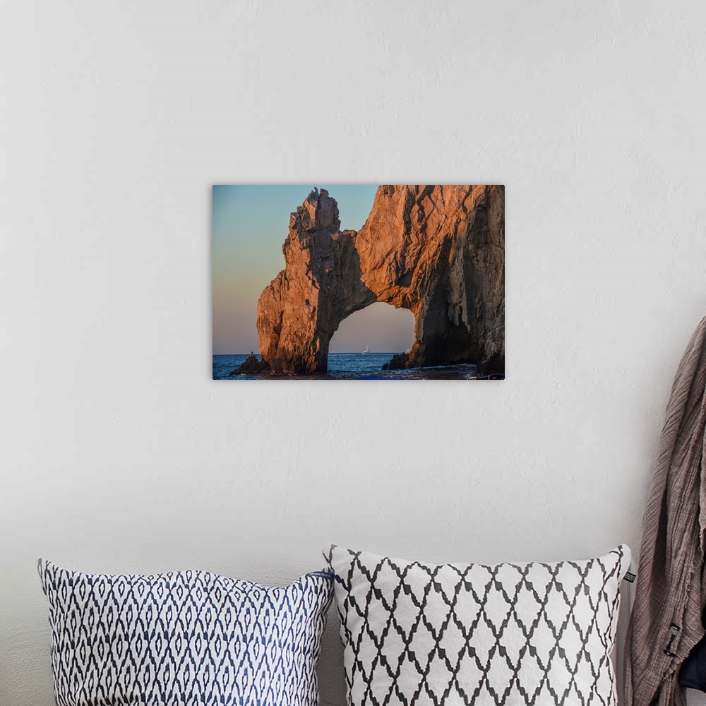 A bohemian room featuring Sunset Over The Cabo Arch, Cabo San Lucas