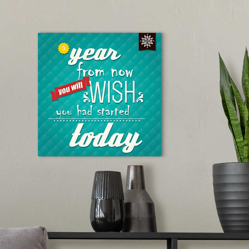 A modern room featuring Quote, inspirational poster, typographical background, vector illustration