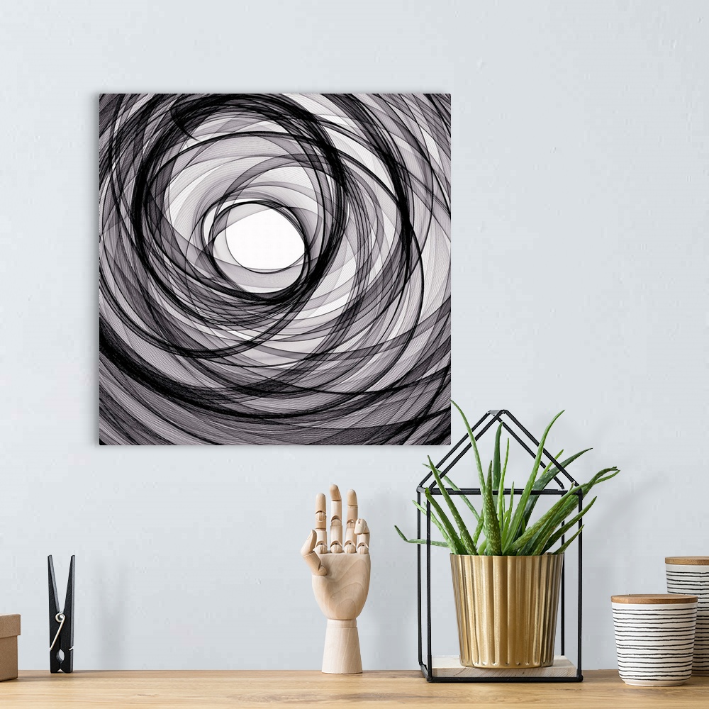 A bohemian room featuring Abstract Spiral