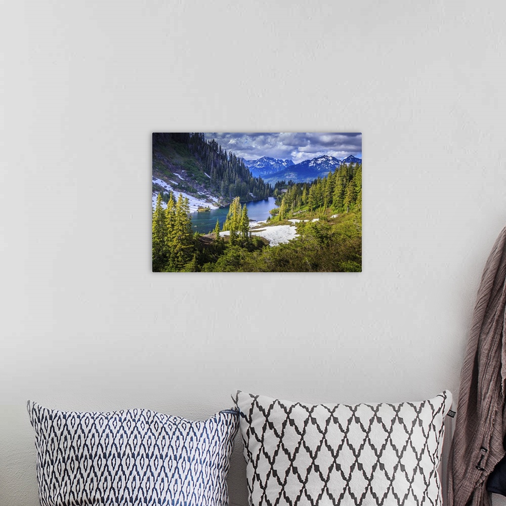 A bohemian room featuring Beautiful Landscape Photography Of Glacier National Park In Montana