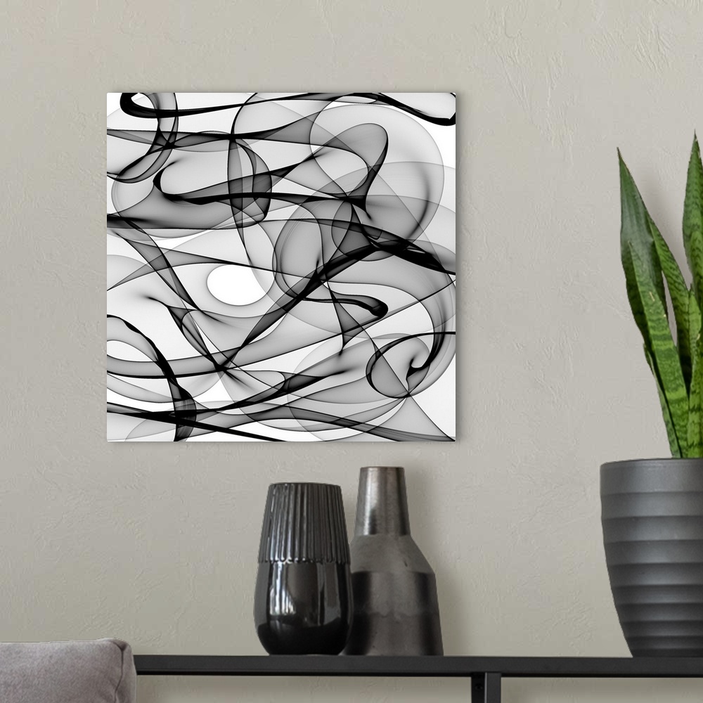A modern room featuring Abstract Black And White Background