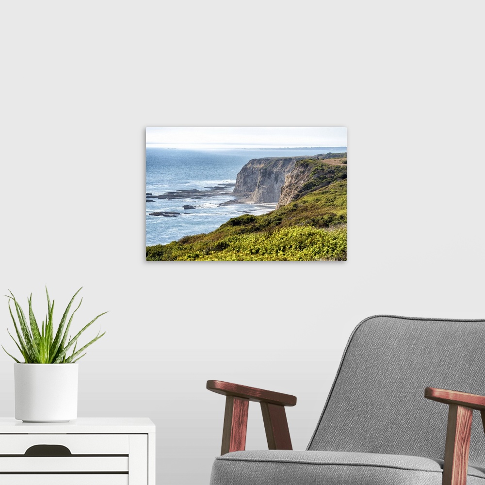 A modern room featuring California Coastal Cliffs