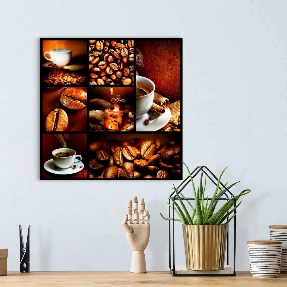 A bohemian room featuring Coffee Collage