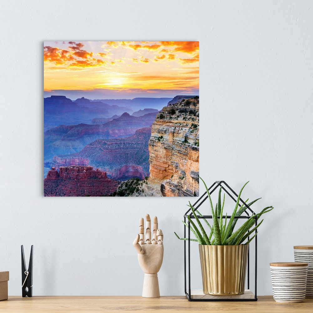 A bohemian room featuring Grand Canyon