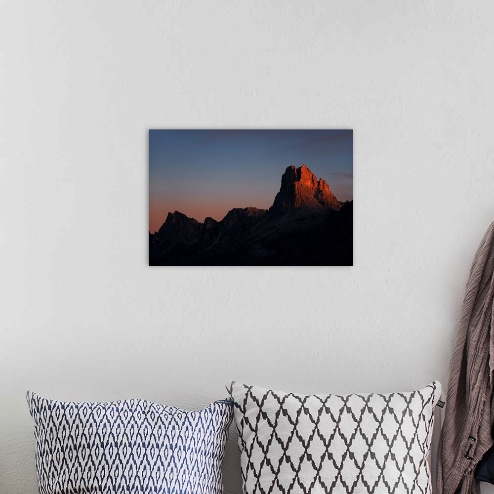 A bohemian room featuring Dolomites At Sunrise In North Italy