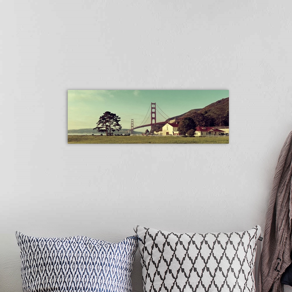 A bohemian room featuring Golden Gate Bridge Panorama, San Francisco