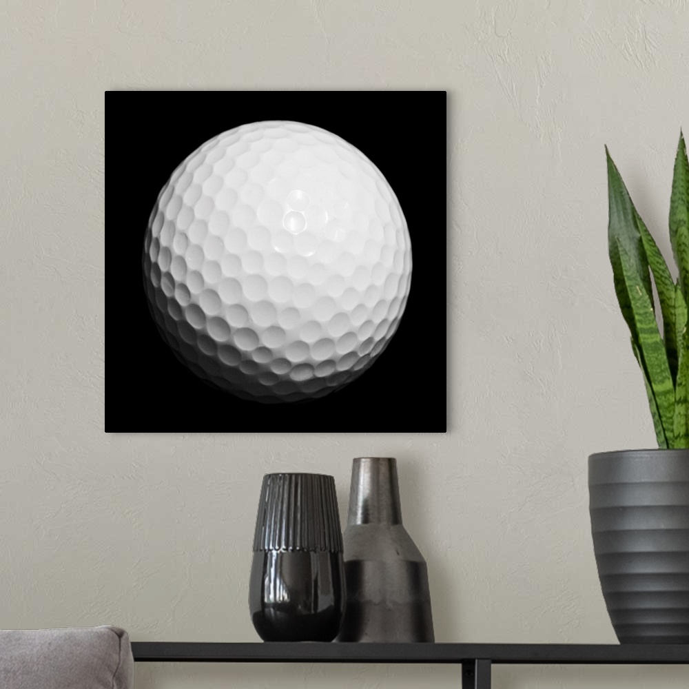 A modern room featuring Golf Ball