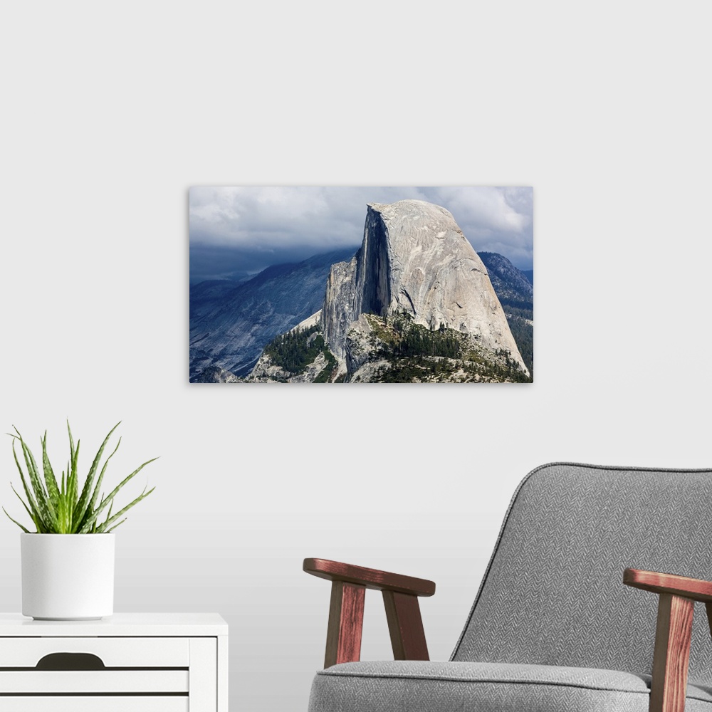 A modern room featuring Half Dome In Yosemite National Park, California