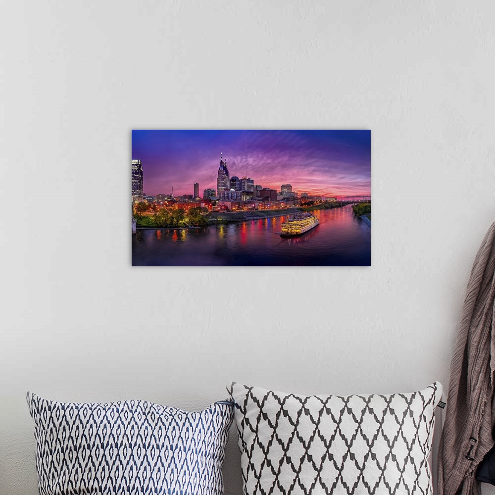 A bohemian room featuring Nashville Skyline Shortly After A Storm