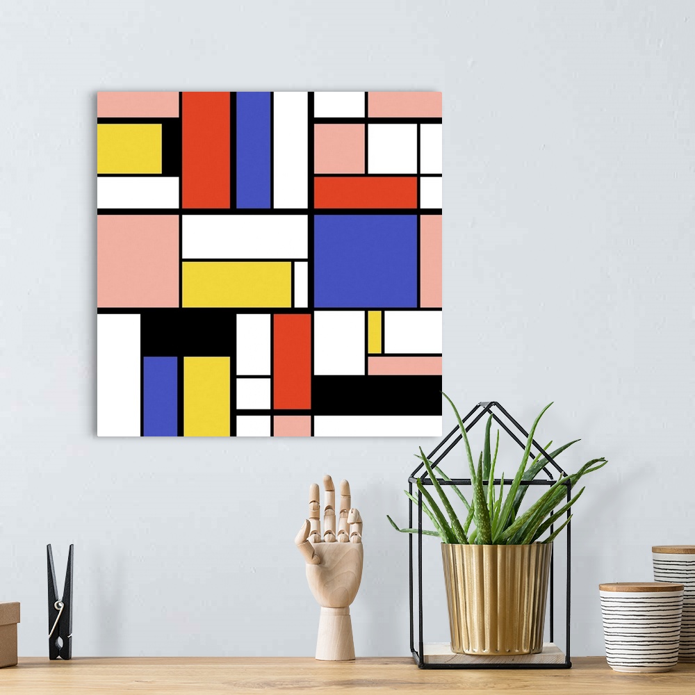 A bohemian room featuring New Mondrian