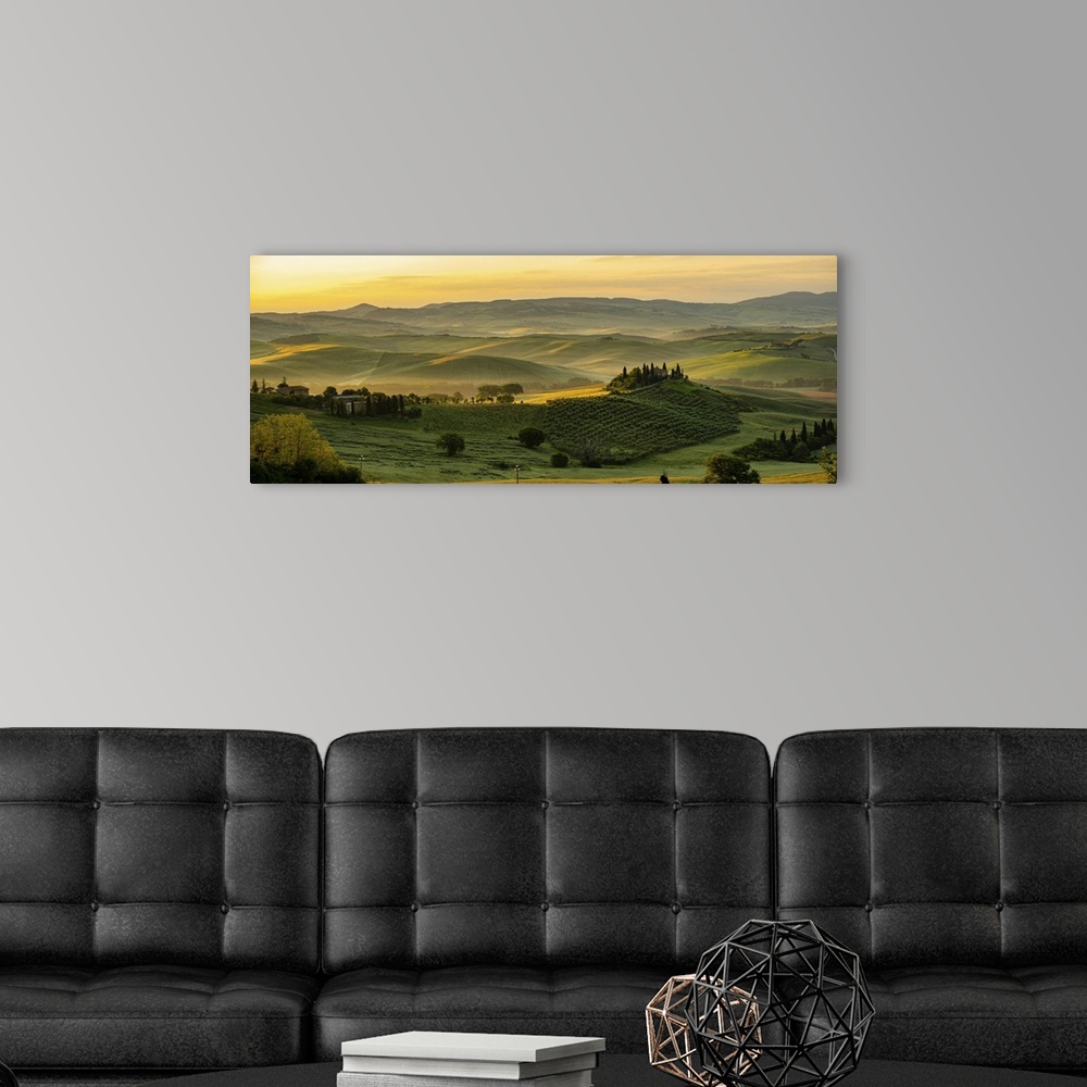 A modern room featuring Panorama Hills And Meadow, Tuscany, Italy
