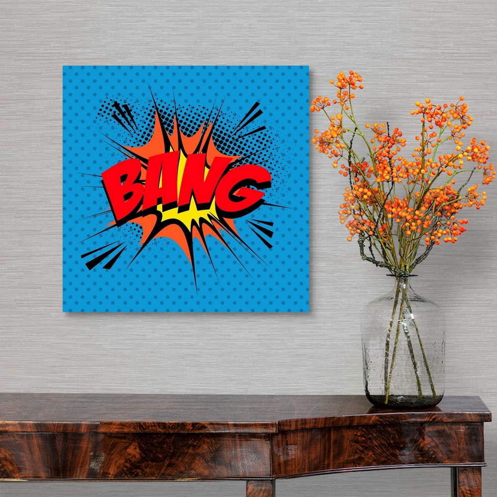 A traditional room featuring Pop Art Bang