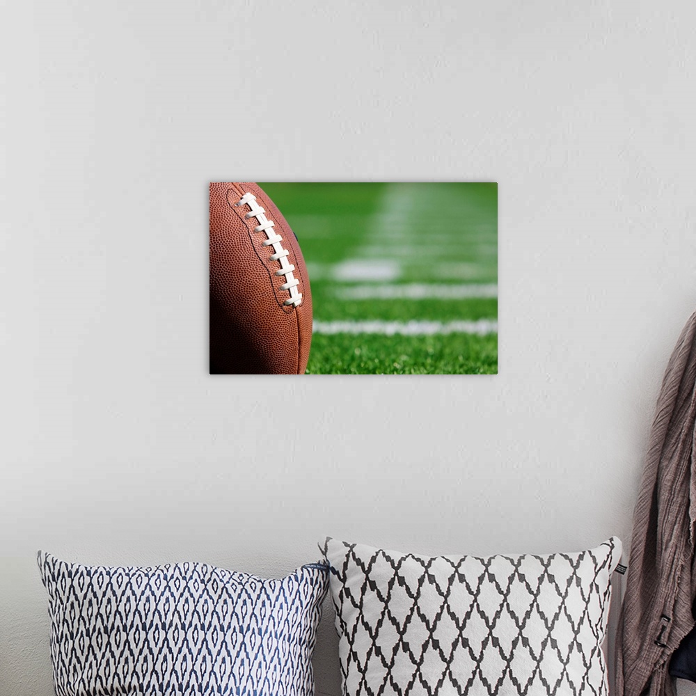 A bohemian room featuring Pro American Football on Field.