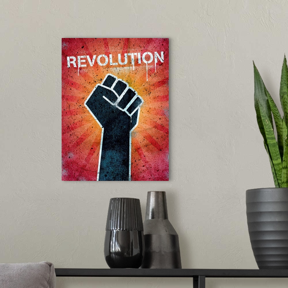 A modern room featuring Revolution