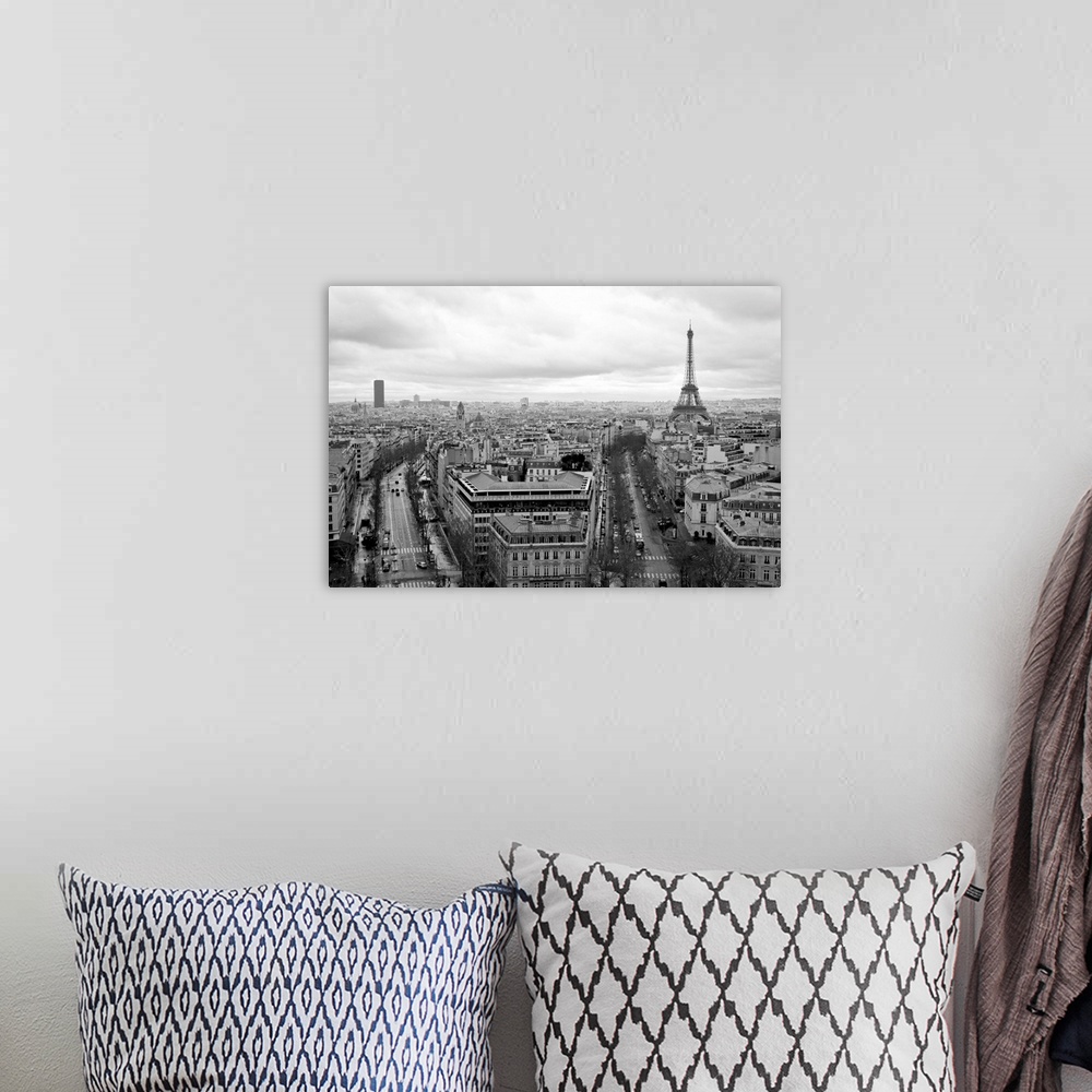 A bohemian room featuring Paris view