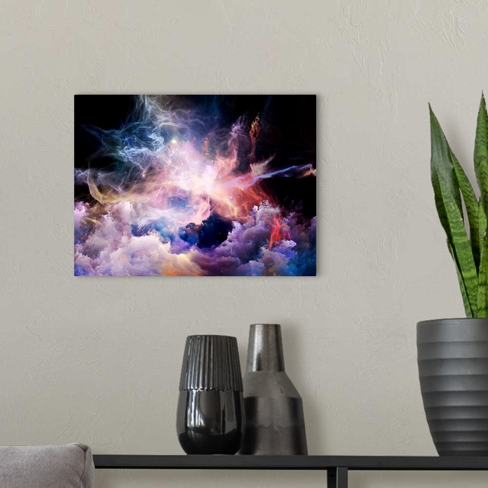 A modern room featuring Virtual Nebulae